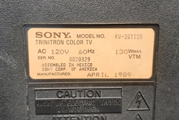 Sony KV-20TS20