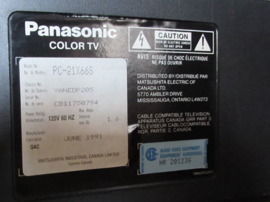Panasonic PC-21X66S