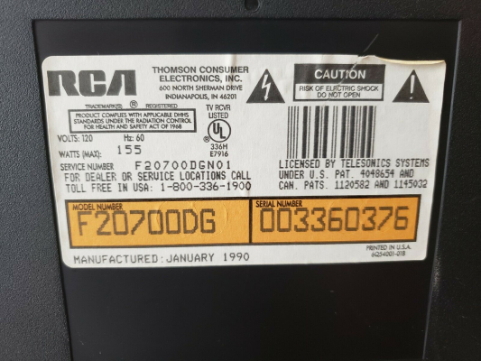 Click to view image in new tab RCA F20700DG