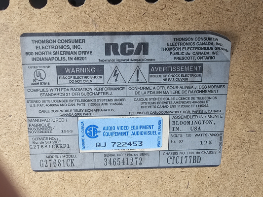 RCA G27681CK