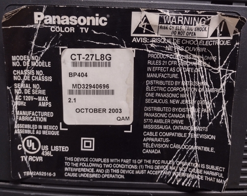 Panasonic CT-27L8G