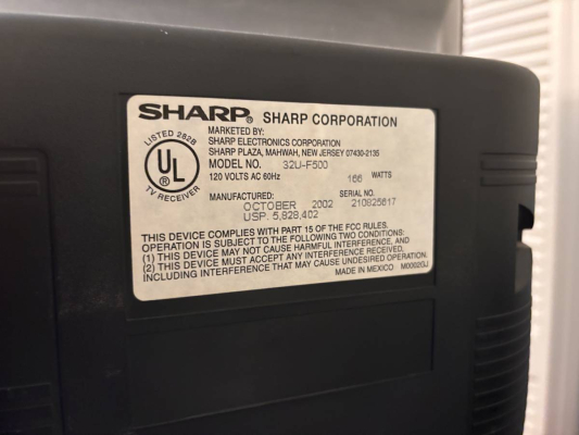 Sharp 32U-F500