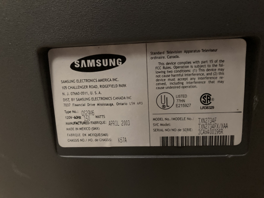 Samsung TX-N2734F