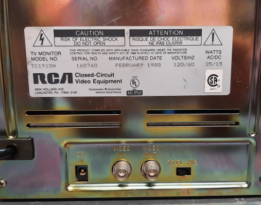 RCA TC1910A