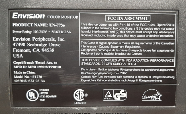 Envision EN-775E (F1770)