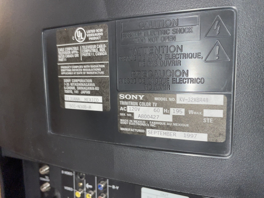 Click to view image in new tab Sony KV-32XBR48