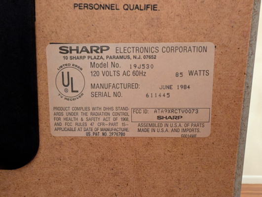 Sharp 19J530