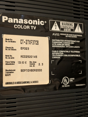 Panasonic CT-27XF37CB