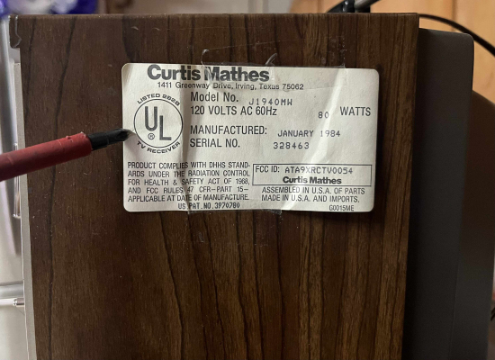 Curtis Mathes J1940MW