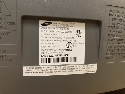 Samsung TX-R1635