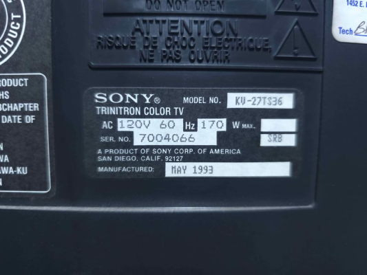 Sony KV-27TS36