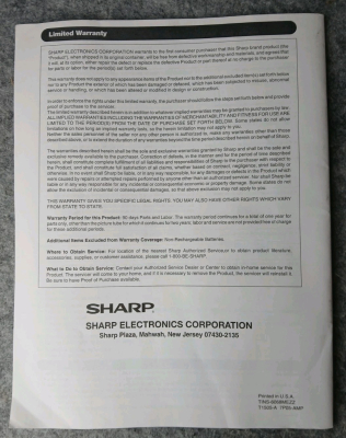 Sharp 25VT-J100