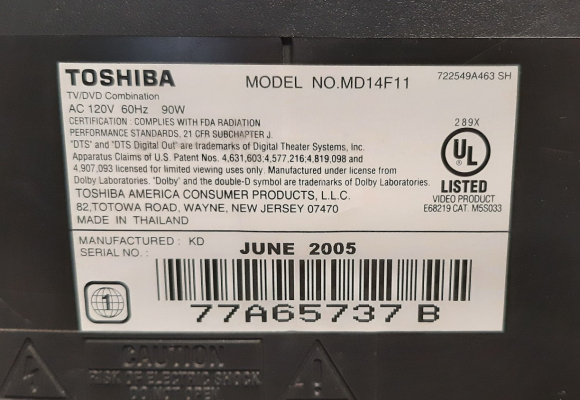 Toshiba MD14F11