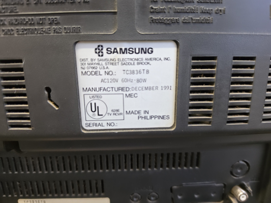 Samsung TC3836TB