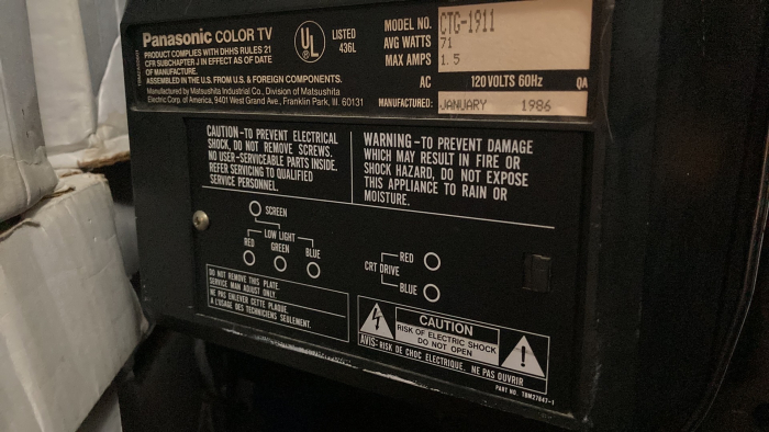 Panasonic CTG-1911