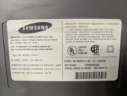 Samsung TX-P3264W