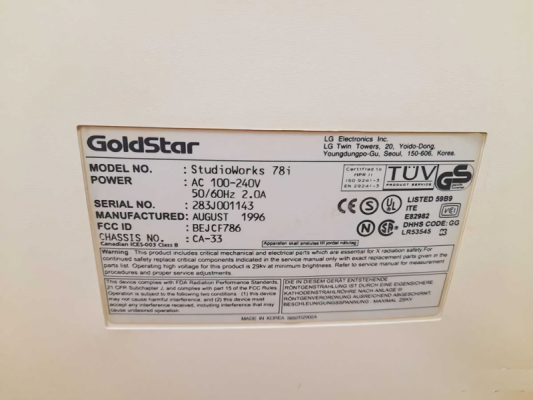 Goldstar StudioWorks 78i