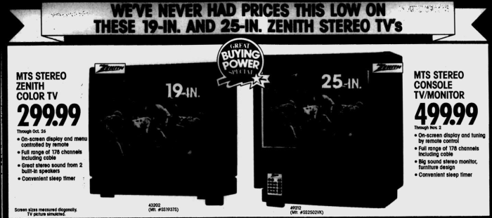 Zenith SS2502VK