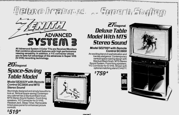 Zenith SE2033Y