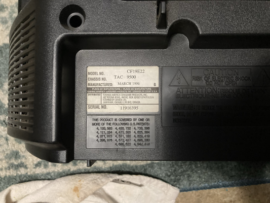 Click to view image in new tab Toshiba CF19E22