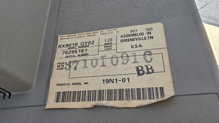 Magnavox RX9019 GY02