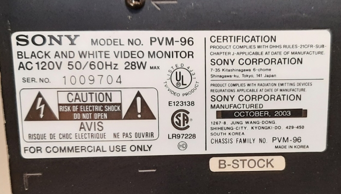 Sony PVM-96