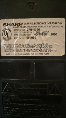 Sharp 27N-S300