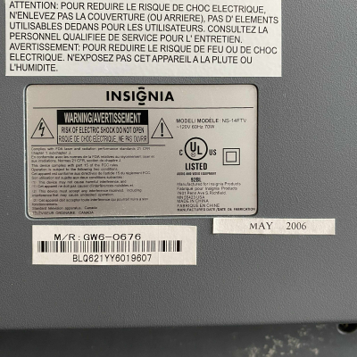 Insignia NS-14FTV
