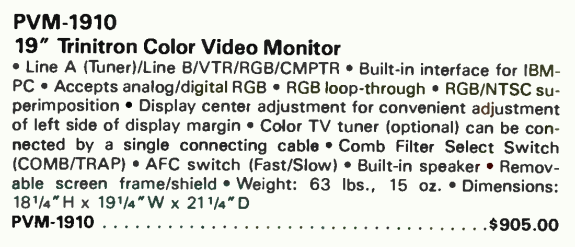 Sony PVM-1910