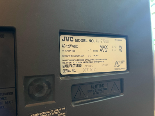 JVC AV-2781S