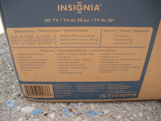 Insignia IS-TV040919