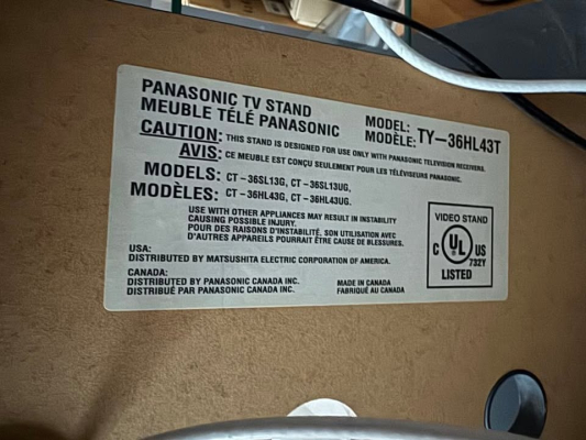 Click to view image in new tab Panasonic CT-36SL13G