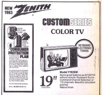 Zenith Y1926W