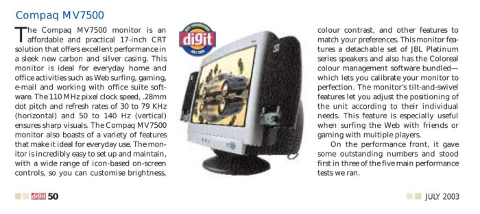 Compaq MV7500 (PE1163U)