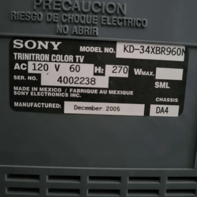 Sony KD-34XBR960N