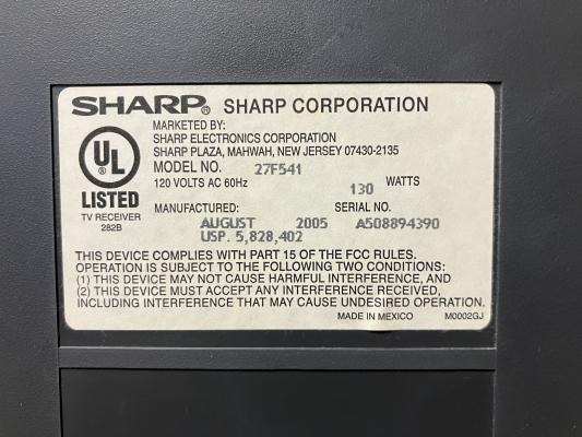 Sharp 27F541