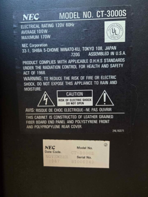 NEC CT-3000S