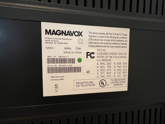 Magnavox 20MT4405/17