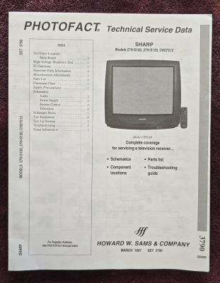 Click to view image in new tab Sharp 27H-S120