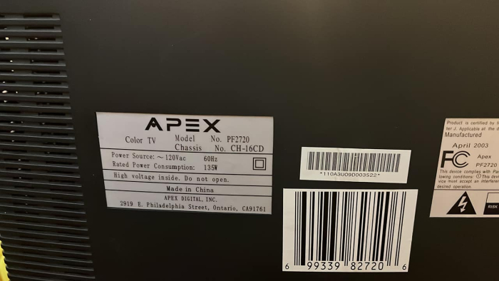 Apex PF2720