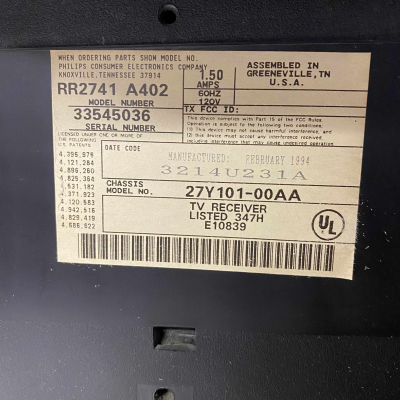Magnavox RR2741 A402
