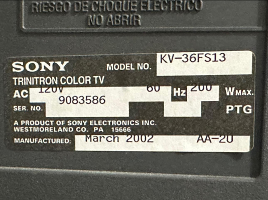 Sony KV-36FS13