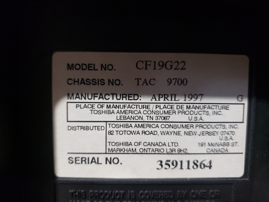 Toshiba CF19G22