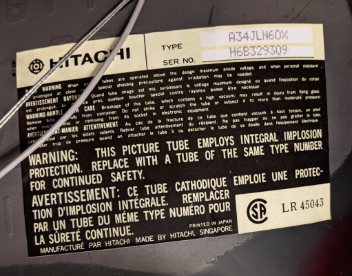 Click to view image in new tab Hitachi CT-1358