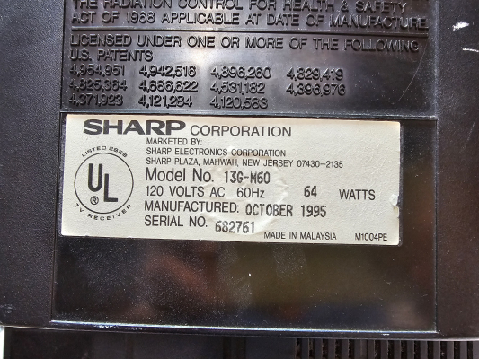 Sharp 13G-M60