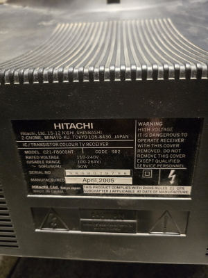 Hitachi C21-F800SNT