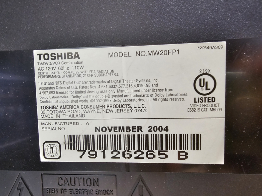 Click to view image in new tab Toshiba MW20FP1