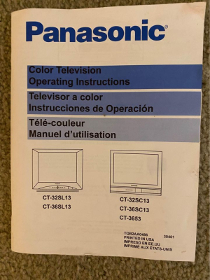 Click to view image in new tab Panasonic CT-36SL13G
