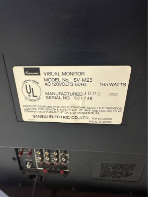 Click to view image in new tab Sansui SV-M25