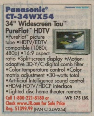 Panasonic CT-34WX54J